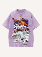 Kylian Mbappé Print Round Neck T-shirt