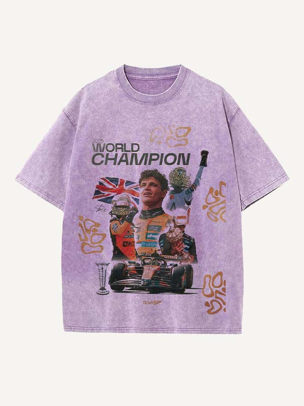 Lando Norris Print Round Neck T-shirt