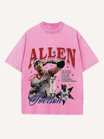 Allen Iverson Print Round Neck T-shirt