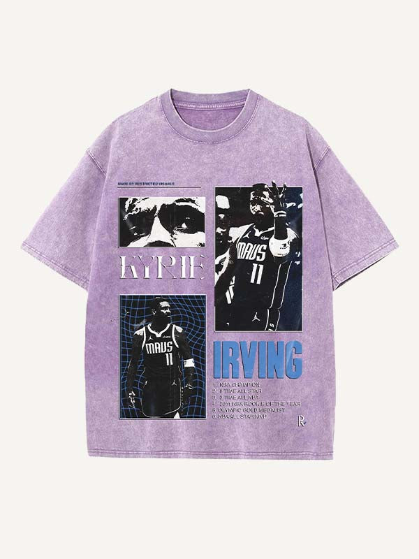 Kyrie Irving Print Round Neck T-shirt