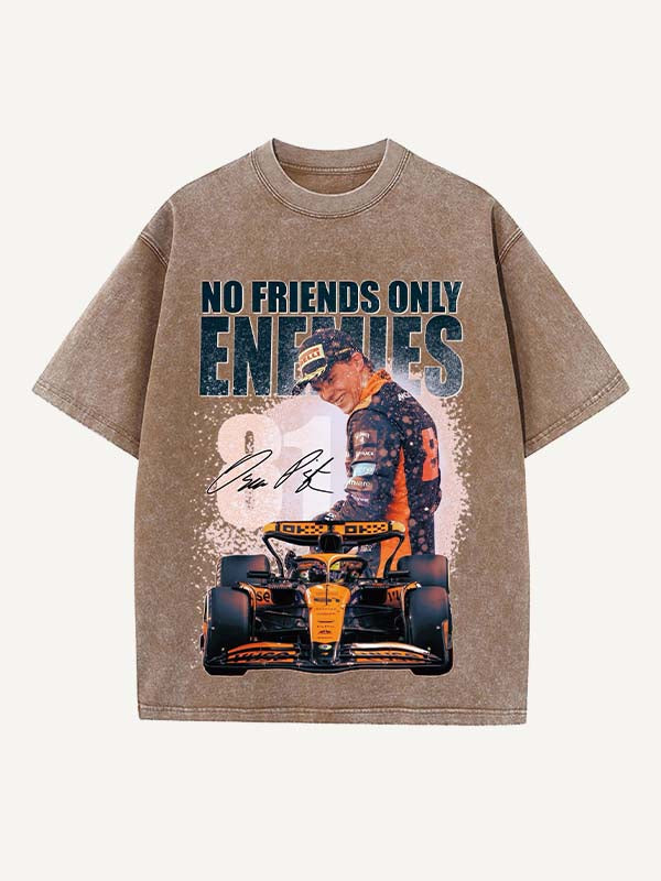 Oscar Piastri Print Round Neck T-shirt
