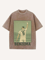 Karim Benzema Print Round Neck T-shirt