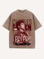 Charles Leclerc Print Round Neck T-shirt
