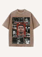 Cristiano Ronaldo Print Round Neck T-shirt