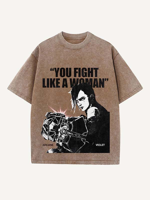 Arcane Print Round Neck T-shirt