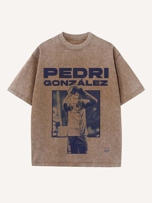 Pedri Print Round Neck T-shirt