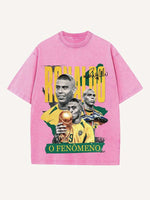 Ronaldo Print Round Neck T-shirt