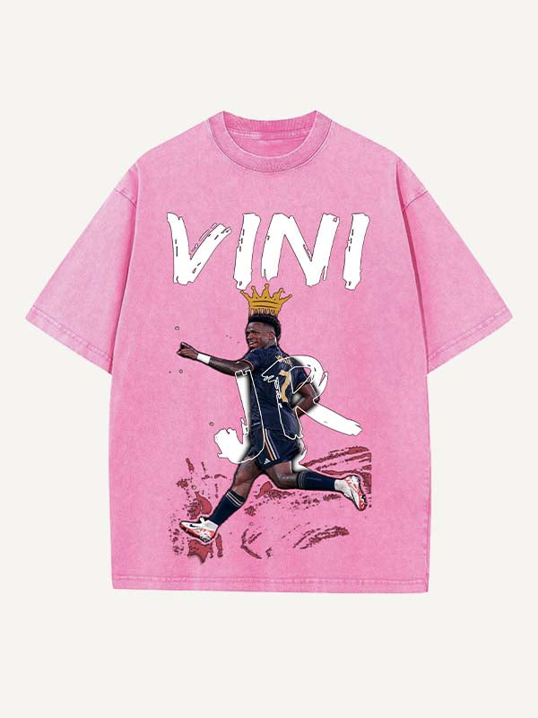 Vinícius Júnior Print Round Neck T-shirt