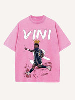 Vinícius Júnior Print Round Neck T-shirt