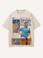 Kevin De Bruyne Print Round Neck T-shirt