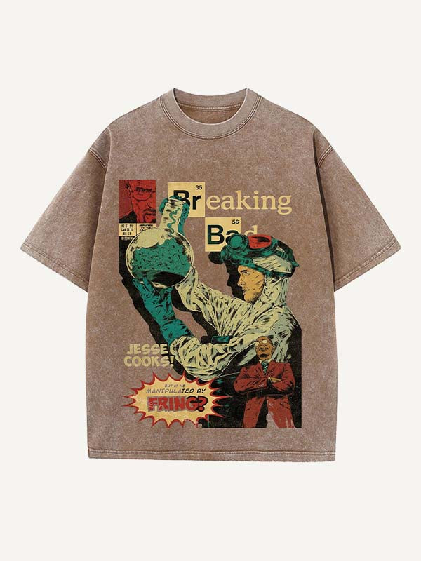 Breaking Bad Print Round Neck T-shirt