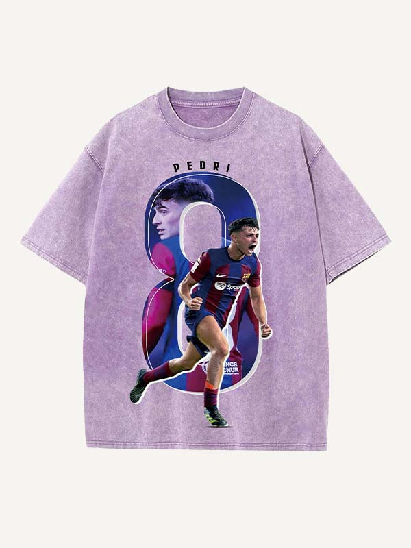 Pedri Print Round Neck T-shirt