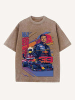 Max Verstappen Print Round Neck T-shirt
