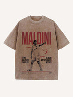 Paolo Maldini Print Round Neck T-shirt