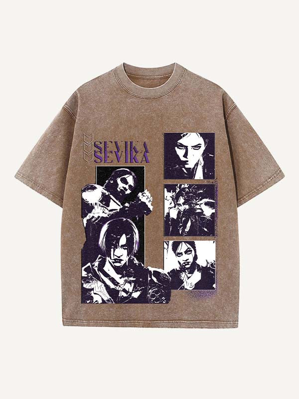 Arcane Print Round Neck T-shirt