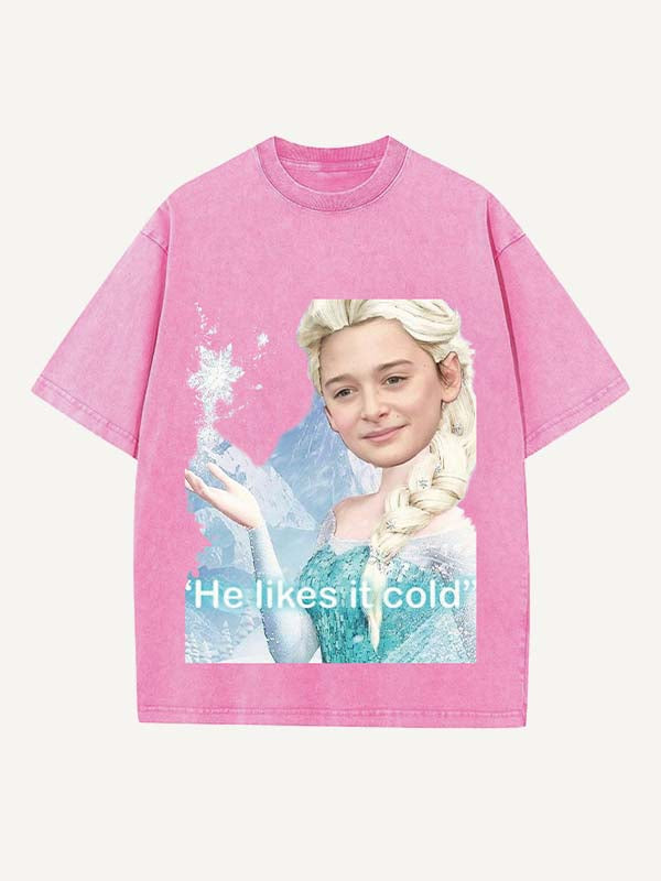 Stranger Things Print Round Neck T-shirt