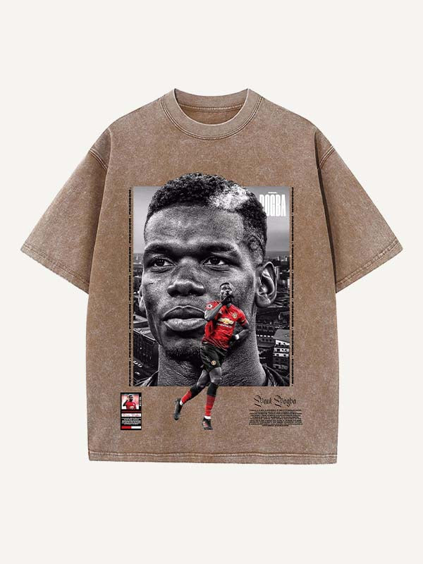 Paul Pogba Print Round Neck T-shirt