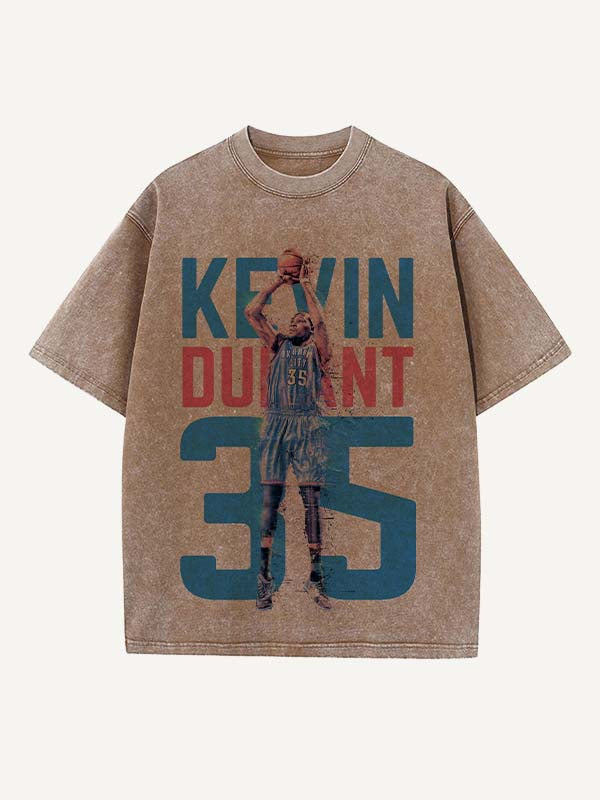 Kevin Durant Print Round Neck T-shirt