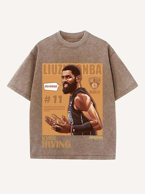 Kyrie Irving Print Round Neck T-shirt