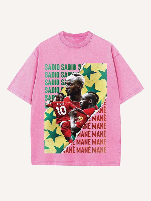 Sadio Mané Print Round Neck T-shirt