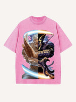 One-Punch Man Print Round Neck T-shirt