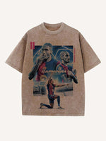 Raphinha Print Round Neck T-shirt