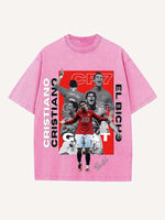 Cristiano Ronaldo Print Round Neck T-shirt