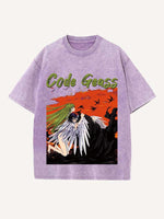 Code Geass Print Round Neck T-shirt