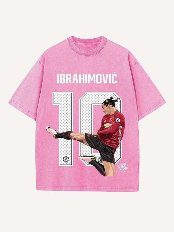 Zlatan Ibrahimović Print Round Neck T-shirt