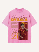 Paulo Dybala Print Round Neck T-shirt