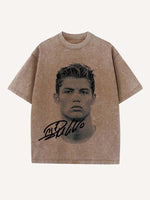 Cristiano Ronaldo Print Round Neck T-shirt