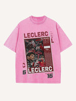 Charles Leclerc Print Round Neck T-shirt