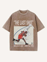 Michael Jordan Print Round Neck T-shirt