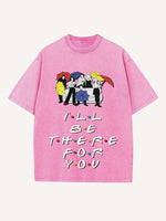 Friends Print Round Neck T-shirt