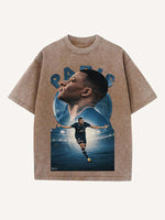 Kylian Mbappé Print Round Neck T-shirt