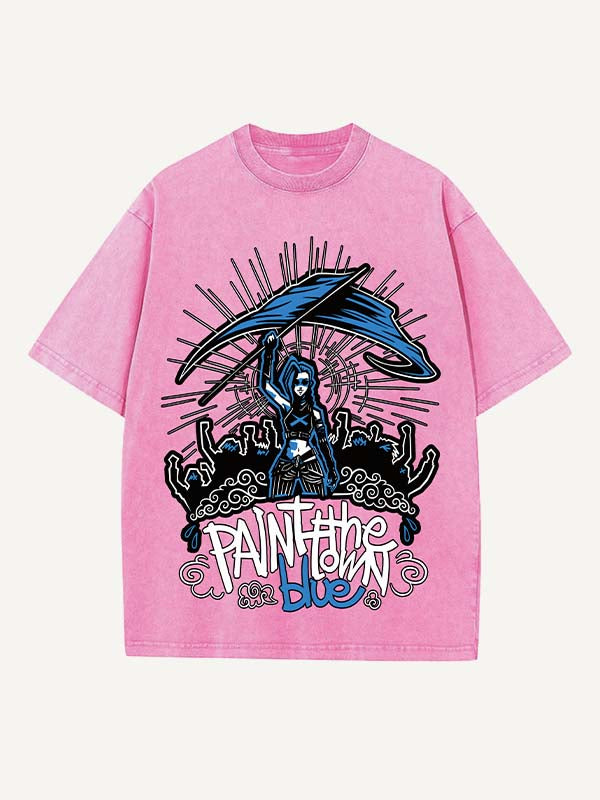 Arcane Print Round Neck T-shirt