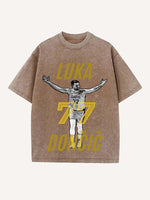 Luka Dončić Print Round Neck T-shirt