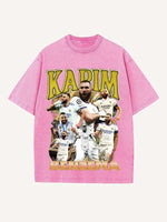 Karim Benzema Print Round Neck T-shirt