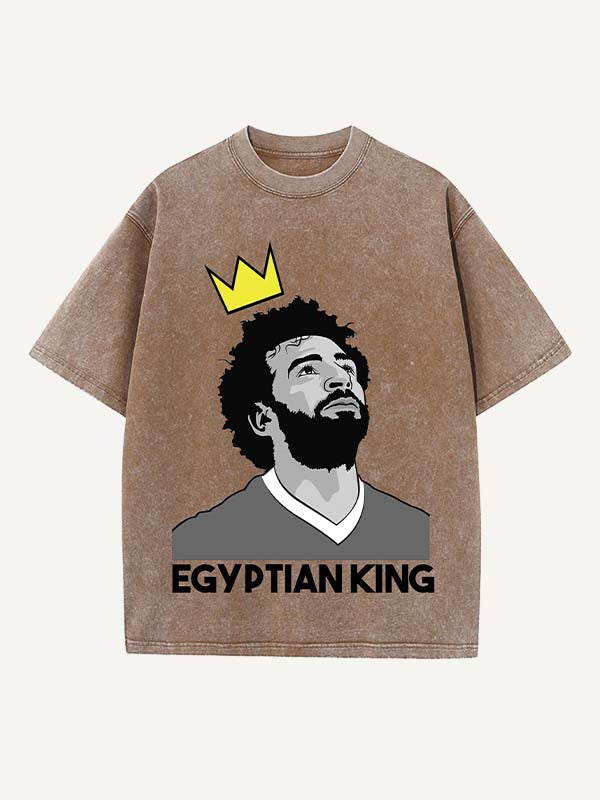Mohamed Salah Print Round Neck T-shirt