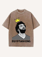 Mohamed Salah Print Round Neck T-shirt