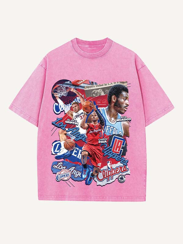 Chris Paul Print Round Neck T-shirt