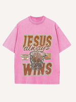 Basketball Aesthetic Print Round Neck T-shirt