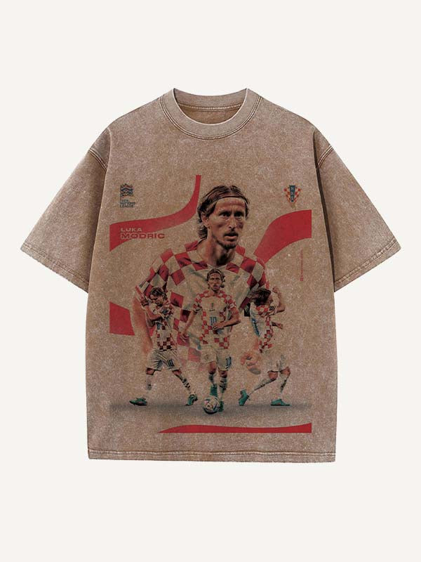 Luka Modrić Print Round Neck T-shirt