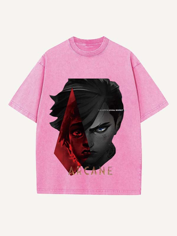 Arcane Print Round Neck T-shirt