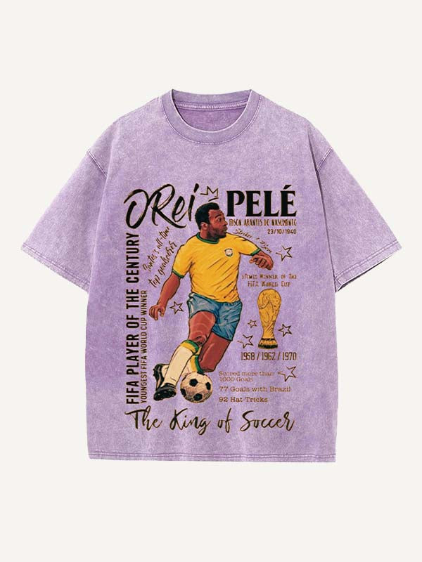 Pelé Print Round Neck T-shirt