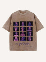 Euphoria Print Round Neck T-shirt