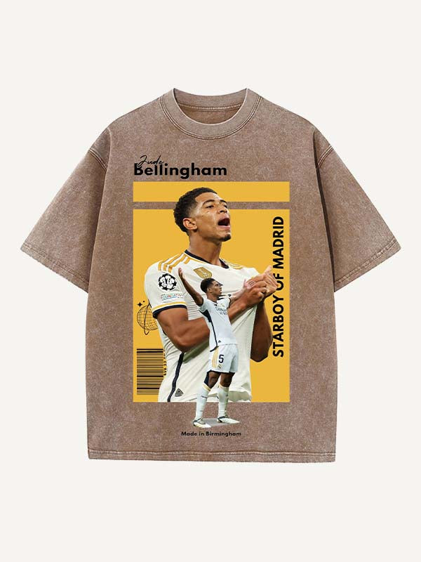 Jude Bellingham Print Round Neck T-shirt