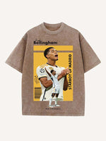 Jude Bellingham Print Round Neck T-shirt