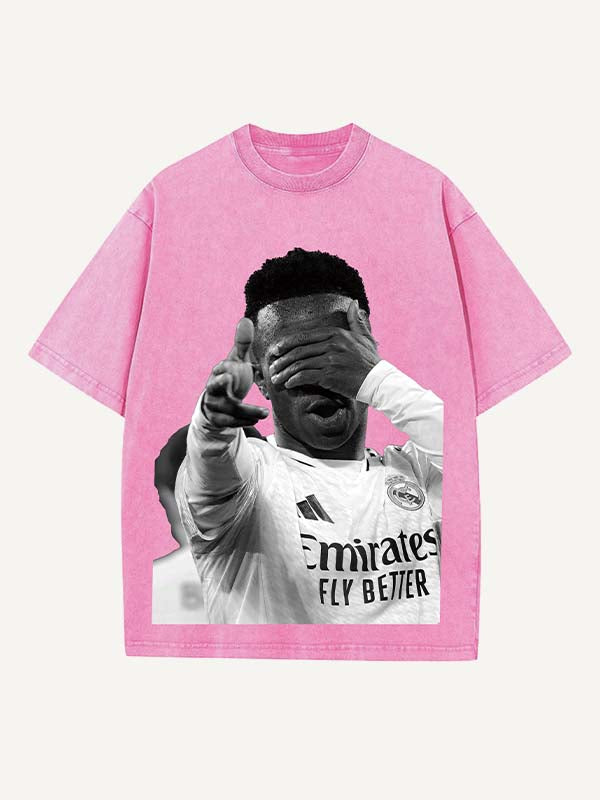 Vinícius Júnior Print Round Neck T-shirt