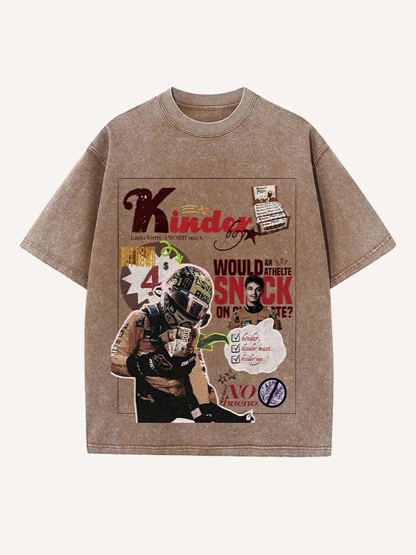 Lando Norris Print Round Neck T-shirt